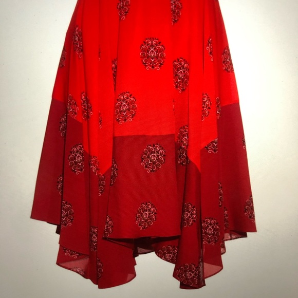 A.L.C Elisa Silk Sleeveless Red Dress, Size 2. - Picture 5 of 11